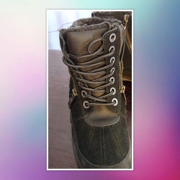 Pajar Boots Jeana Waterproof Insulated Suede Tan Snow Boot 6/6.5 - Picture 3 of 7